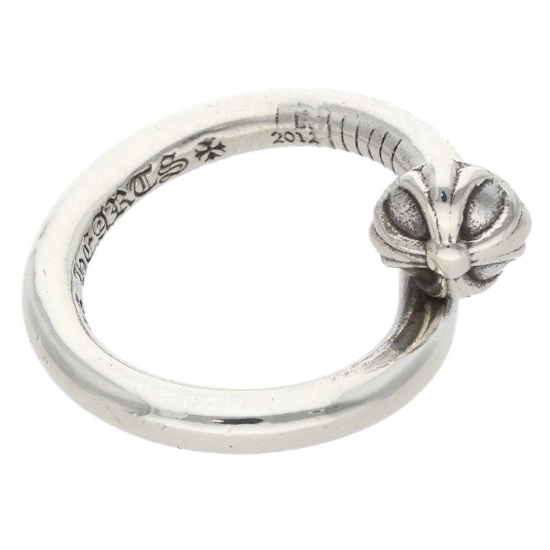 Chrome Hearts Nail Crsball Cross Ball Silver Ring — view 5