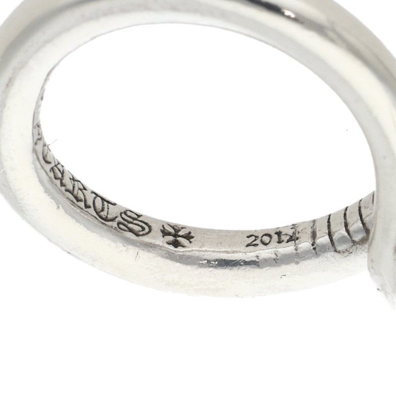 Chrome Hearts Nail Crsball Cross Ball Silver Ring — view 4