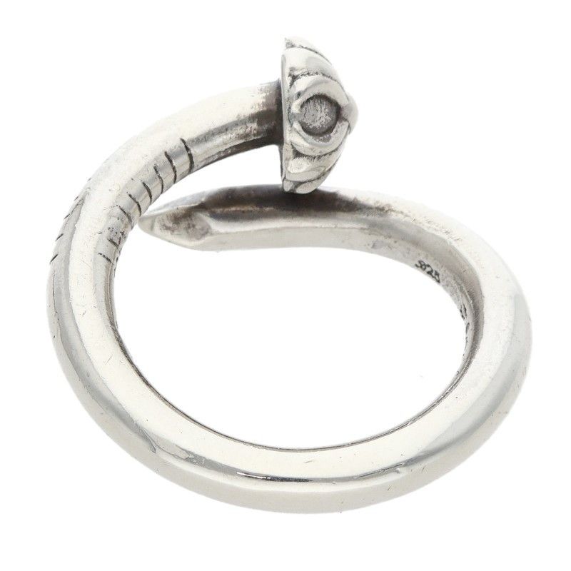 Chrome Hearts Nail Crsball Cross Ball Silver Ring — view 2