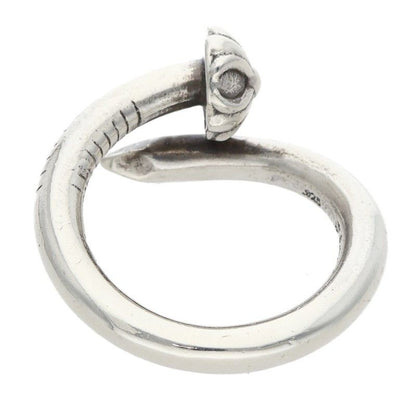 Chrome Hearts Nail Crsball Cross Ball Silver Ring — view 2