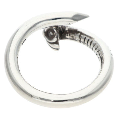 Chrome Hearts Nail Crsball Cross Ball Silver Ring — view 2