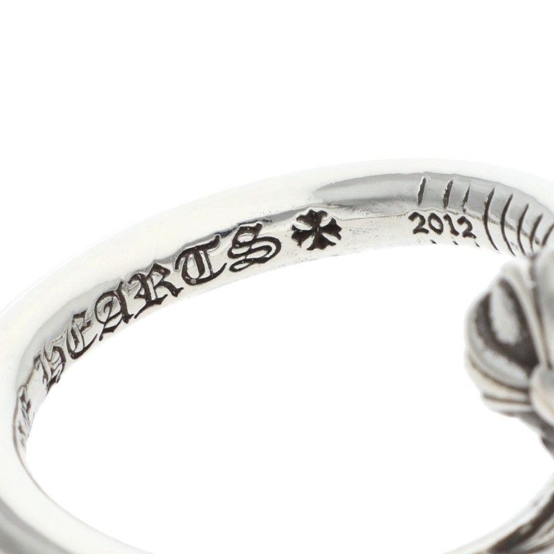 Chrome Hearts Nail Crsball Cross Ball Silver Ring — view 4