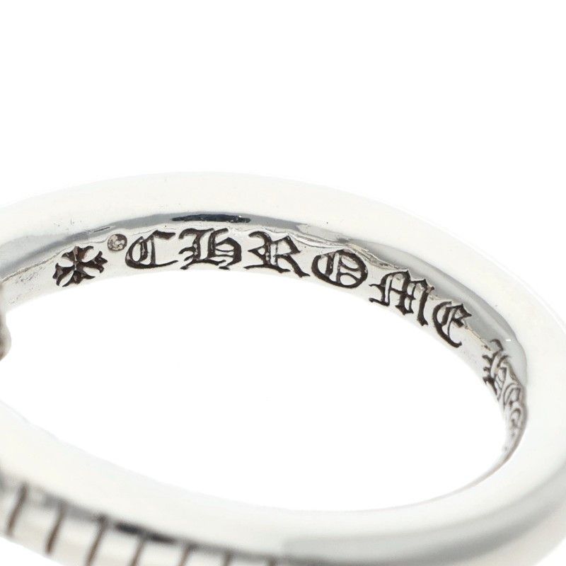 Chrome Hearts Nail Crsball Cross Ball Silver Ring — view 3