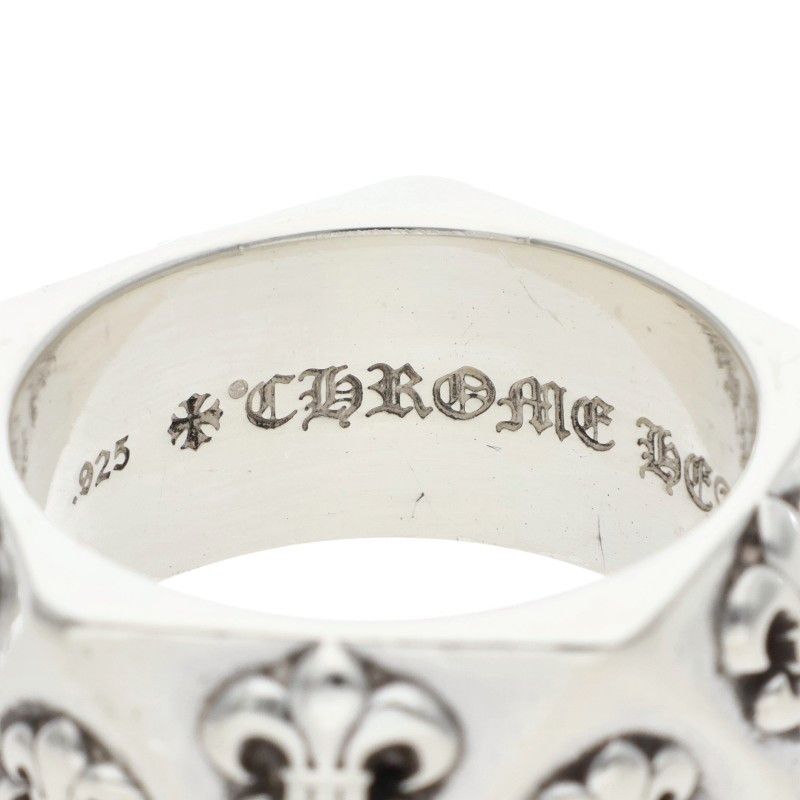 Chrome Hearts Pentagon BS Flare Silver Ring — view 3
