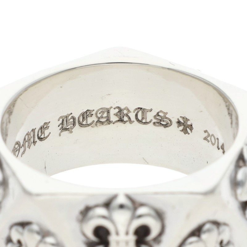 Chrome Hearts Pentagon BS Flare Silver Ring — view 4