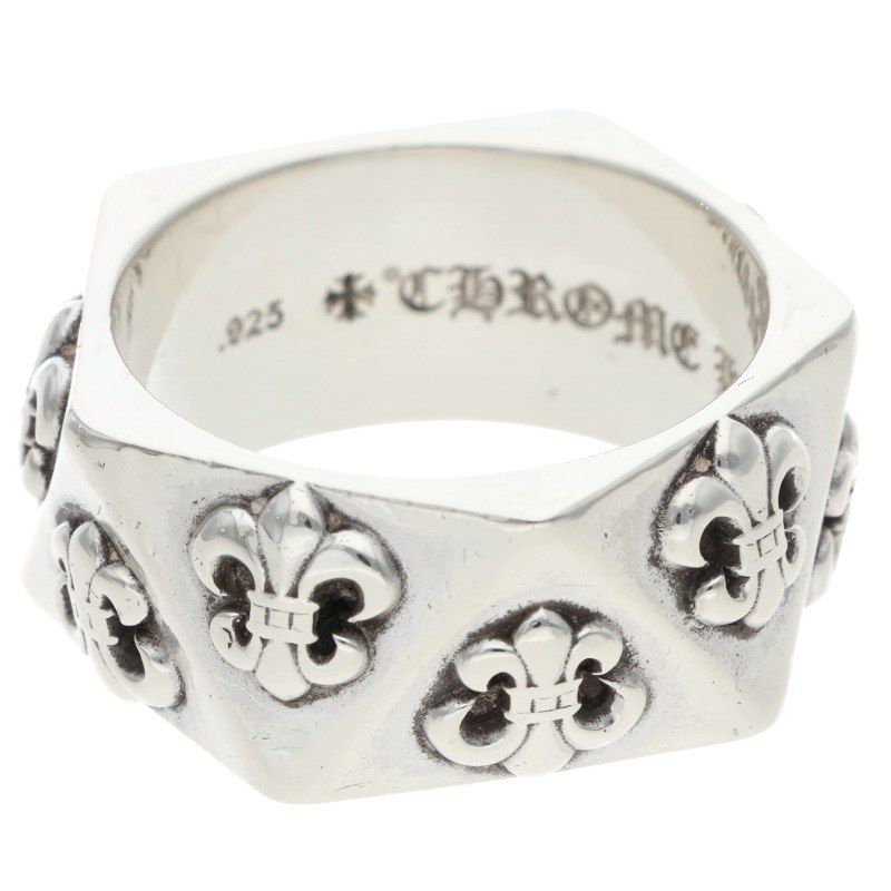 Chrome Hearts Pentagon BS Flare Silver Ring — view 5