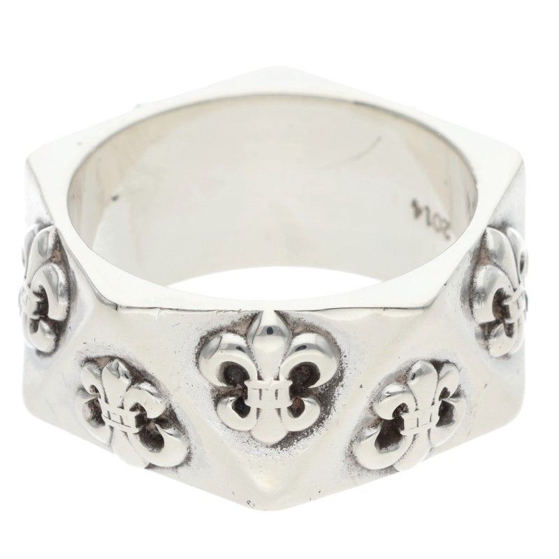 Chrome Hearts Pentagon BS Flare Silver Ring — view 2