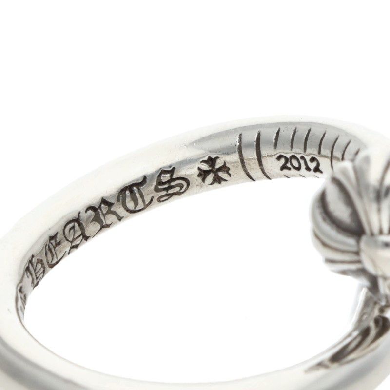 Chrome Hearts Nail Crsball Cross Ball Silver Ring — view 4