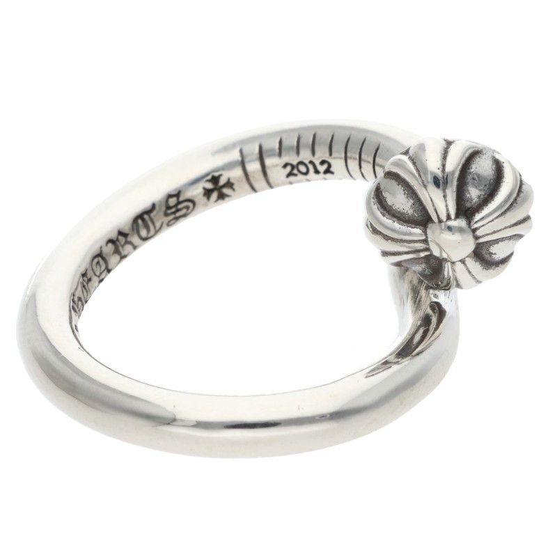 Chrome Hearts Nail Crsball Cross Ball Silver Ring — view 5