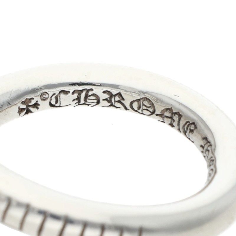 Chrome Hearts Nail Crsball Cross Ball Silver Ring — view 3