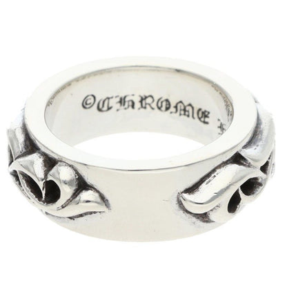 Chrome Hearts Dbl Narrow Vine Band Double Silver Ring — view 3