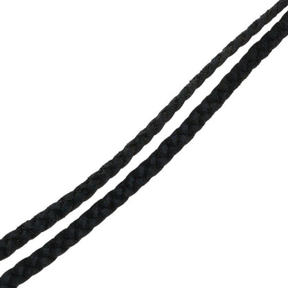 Chrome Hearts Leather Braid Scroll Silver Necklace — view 5