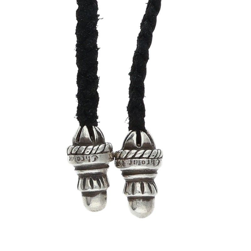 Chrome Hearts CH Crs LG BC Large CH Cross Boro Chip Silver Necklace — view 4