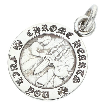 Chrome Hearts Chrm Angl Mdl Angel Medal Charm V1 Silver Pendant