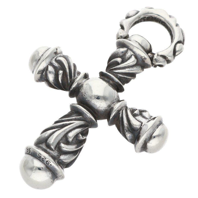 Chrome Hearts Campana Cross SM Small Pendant Silver