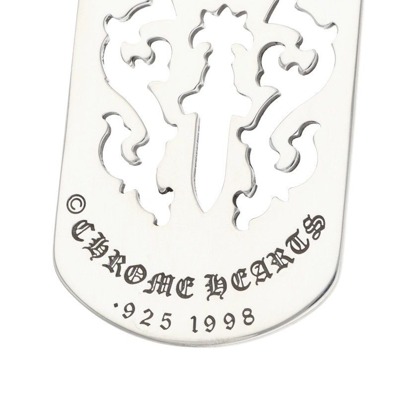 Chrome Hearts D Tag Lrg Dagger Cutout Dog Tag Large Pendant — view 3