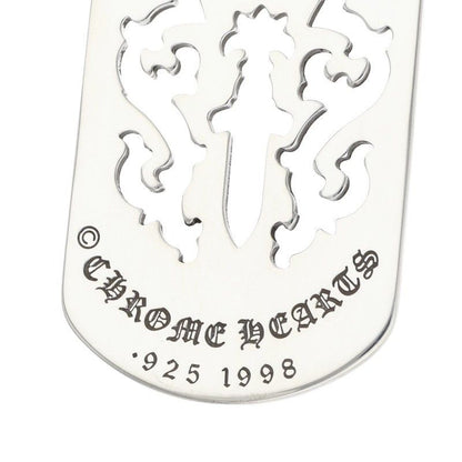 Chrome Hearts D Tag Lrg Dagger Cutout Dog Tag Large Pendant — view 3