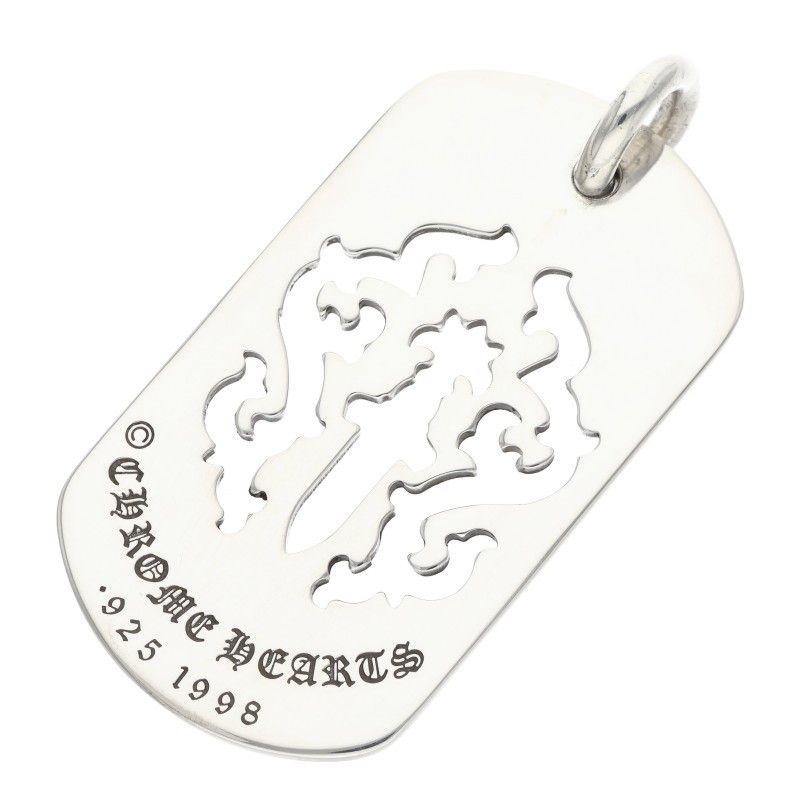 Chrome Hearts D Tag Lrg Dagger Cutout Dog Tag Large Pendant — view 2