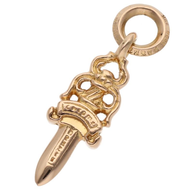 Chrome Hearts 22k P Dmnd Charm Pave Diamond Gold Pendant — view 2