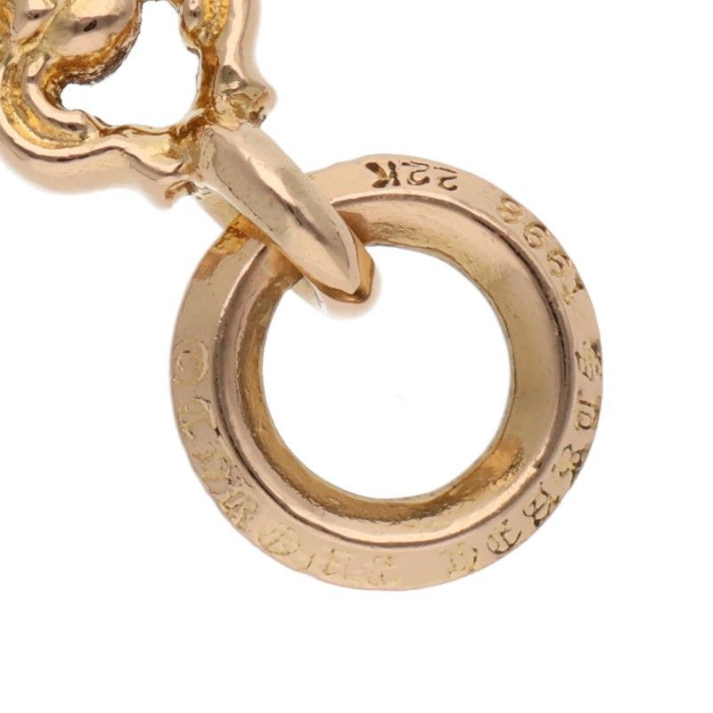 Chrome Hearts 22k P Dmnd Charm Pave Diamond Gold Pendant — view 3
