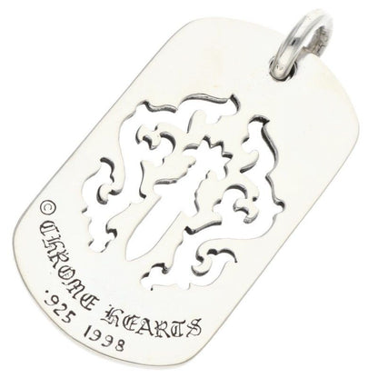 Chrome Hearts D Tag Lrg Dagger Cutout Dog Tag Large Pendant