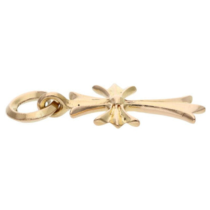 Chrome Hearts 22k Tiny CH Cross Charm Gold Pendant — view 5