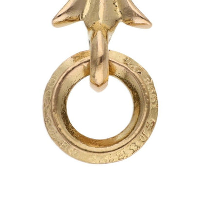 Chrome Hearts 22k Tiny CH Cross Charm Gold Pendant — view 3