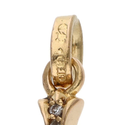 Chrome Hearts 22k Crs Baby Fat P Dmnd Fat Pave Diamond Charm Gold Pendant — view 3