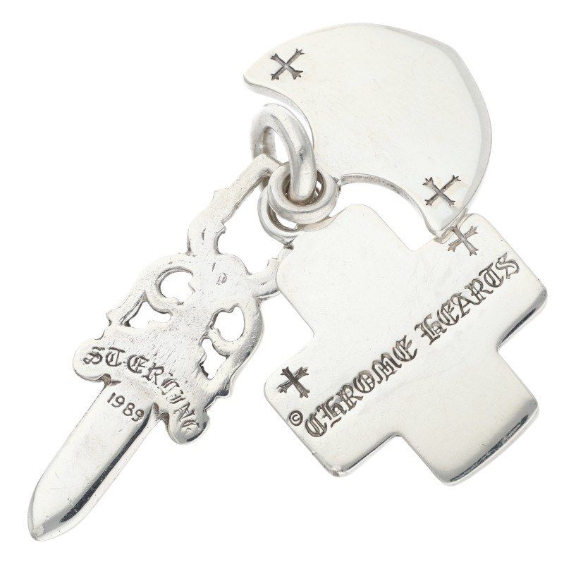 Chrome Hearts Vintage Three Trinkets Medium Era Pendant — view 4
