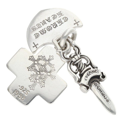 Chrome Hearts Vintage Three Trinkets Medium Era Pendant — view 3