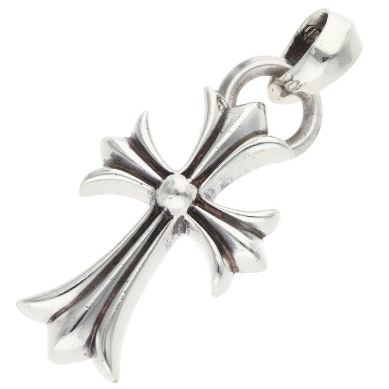 Chrome Hearts CH Crs Sml Bale Small CH Cross Silver Pendant