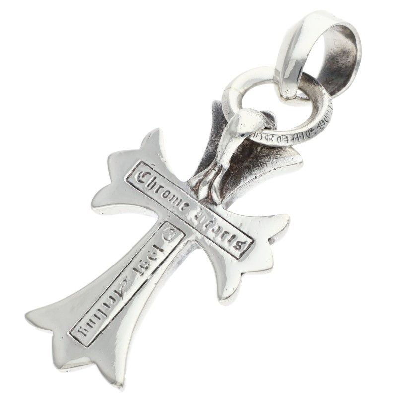 Chrome Hearts CH Crs Sml Bale Small CH Cross Silver Pendant — view 2