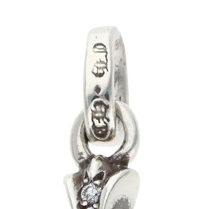 Chrome Hearts Crs Baby Fat P Dmnd Fat Pave Diamond Charm Silver Pendant — view 3