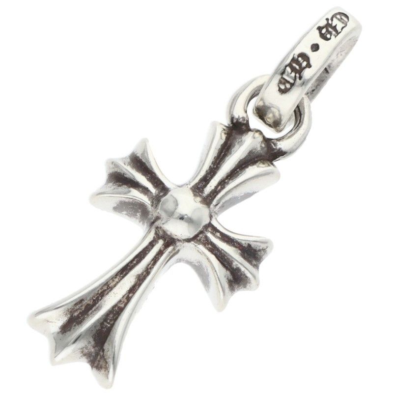 Chrome Hearts Crs Baby Fat P Dmnd Fat Pave Diamond Charm Silver Pendant — view 2