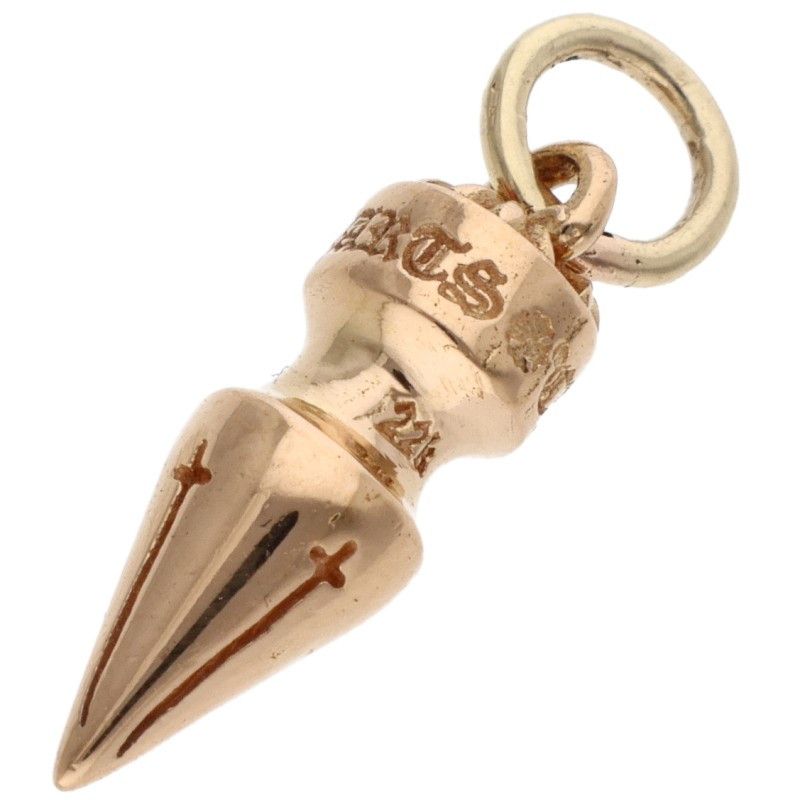 Chrome Hearts 22k Spike Charm Gold Pendant — view 2