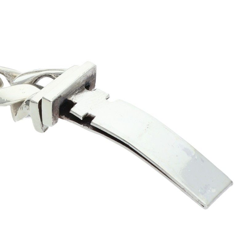 Chrome Hearts Lip and Tan ID Classic Diamond Silver Bracelet — view 5