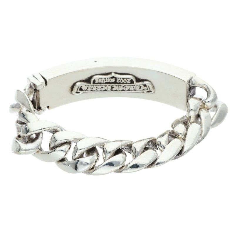 Chrome Hearts Lip and Tan ID Classic Diamond Silver Bracelet — view 2