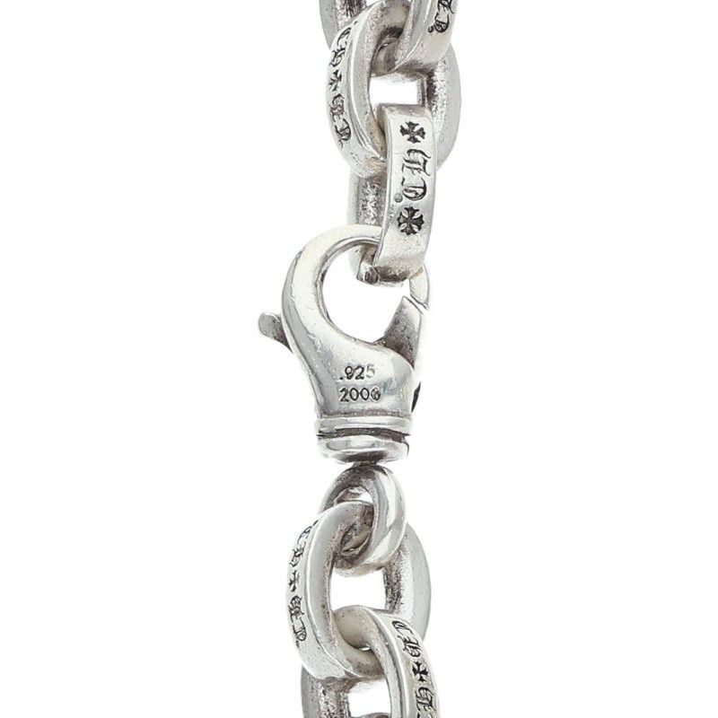 Chrome Hearts Large Paper Chn Silver Bracelet — view 4