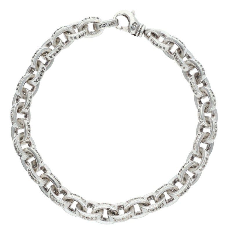 Chrome Hearts Large Paper Chn Silver Bracelet
