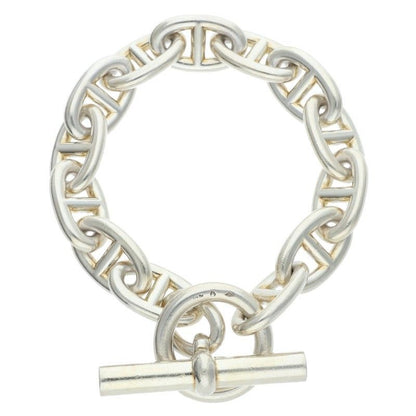 Hermes Chaine D'ancre TGM Silver Bracelet