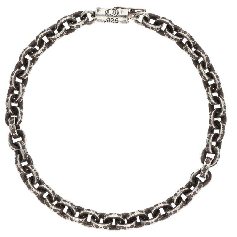 Chrome Hearts Paper Chain Silver Bracelet