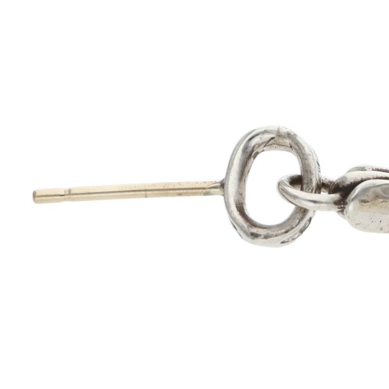 Chrome Hearts Bby Pprchn Baby Fat Drop Silver Earrings — view 5