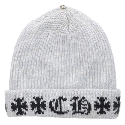 Chrome Hearts Big Daddy Cashmere Hat with Cross Ball