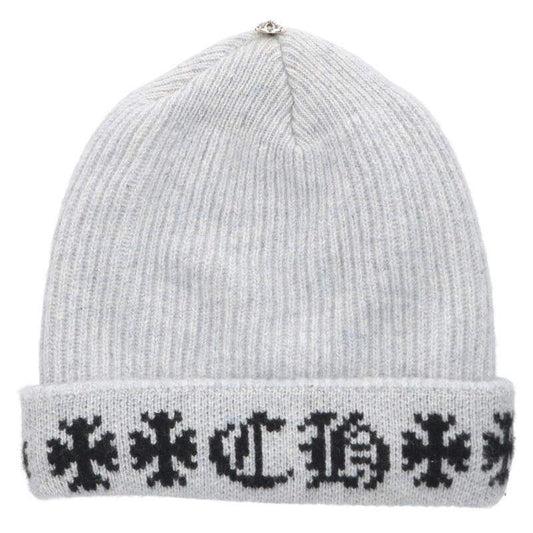 Chrome Hearts Big Daddy Cashmere Hat with Cross Ball