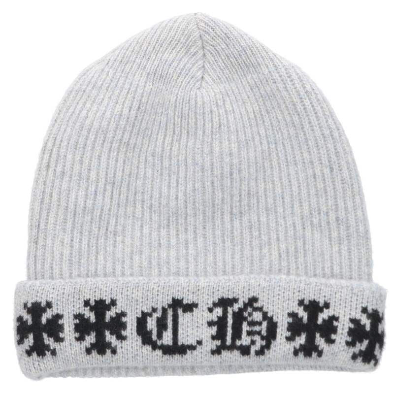 Chrome Hearts Big Daddy Cashmere Hat with Cross Ball — view 2