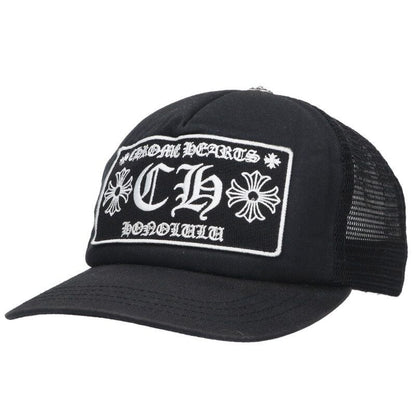 Chrome Hearts Trucker Cap CH Mesh Cap with Patch Cross Ball