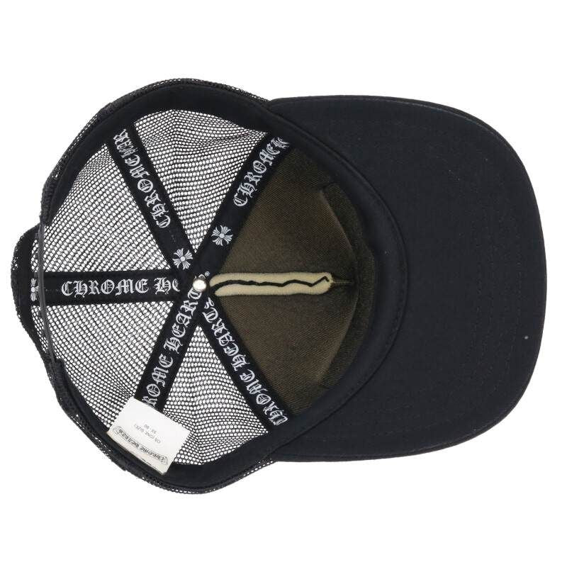 Chrome Hearts Trucker Cap CH Mesh Hat with Patch Cross Ball — view 3
