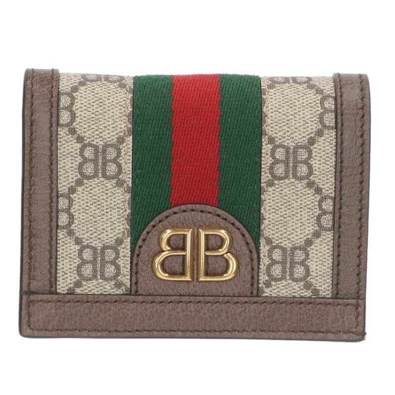 Gucci Sherry Line BB Logo All Over Pattern Bifold Wallet
