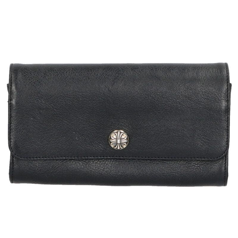 Chrome Hearts Judy Cross Button Leather Wallet