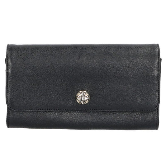 Chrome Hearts Judy Cross Button Leather Wallet